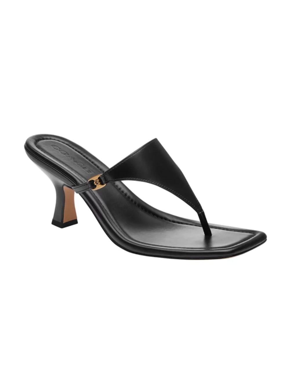 COACH Women's Heritage C Plaque Thong Sandal
